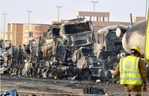 مؤتمر صحفي لأمير الرياض بالنيابة عن حادث شاحنة الغازبعد ظهر اليوم