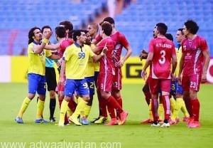 النصر يتعادل مع لخويا ويتصدر المجموعة الثانية