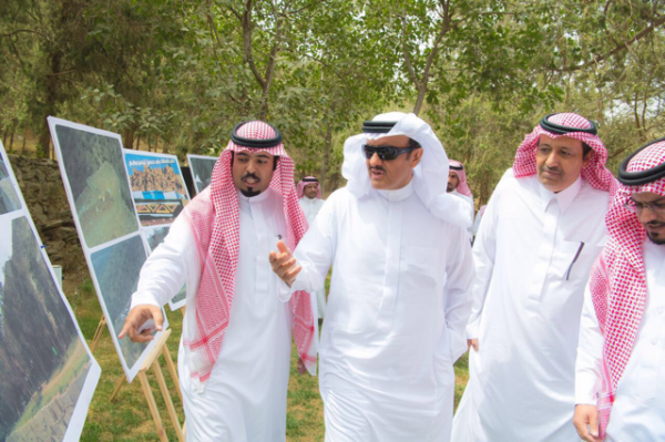 ” أمير الباحة ”  و “رئيس هيئة السياحة والتراث الوطني ” يتفقدان المشاريع السياحية بالمنطقة