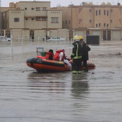 سيول غير مسبوقة تجرف الطرق وبعض المركبات والآبار في مركز “بني يزيد” شرق الليث