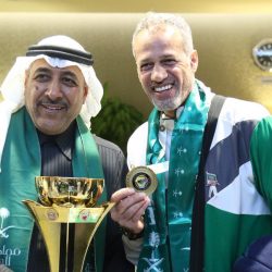 استقبال أبطال المنتخب السعودي للكراسي المتحركة من لاعبي نادي جدة