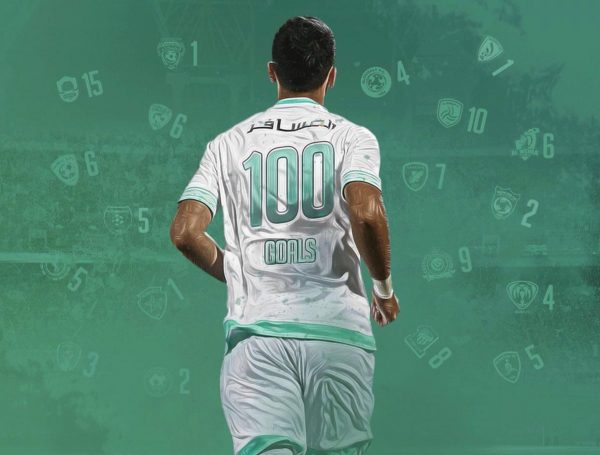 السومة يصل إلى الهدف 100 في الدوري السعودي