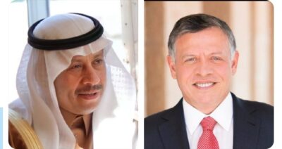 سفير المملكة لدى الأردن يعزي الملك عبدالله الثاني وولي عهده بوفاة الأمير محمد بن طلال