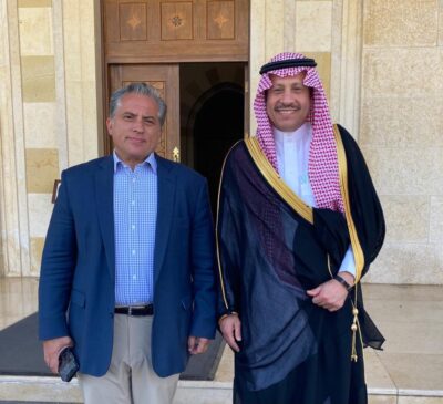 مدير مكتب جلالة ملك الأردن يلتقي سفير خادم الحرمين الشريفين
