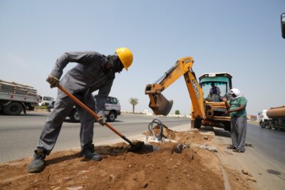 بلدية صبيا تواصل جهودها في معالجة التشوه البصري في المحافظة