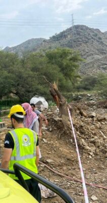 الدفاع المدني يباشر واقعة غرق 4 أشخاص في بركة مياه بمحايل عسير