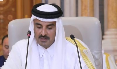 أمير قطر: يجب إيقاف جرائم الحرب الإسرائيلية في قطاع غزة