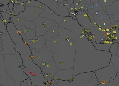 الكتلة الباردة تؤثر على أجواء المملكة.. “الحصيني”: أمطار تتفاوت وتمتد لهذه المناطق