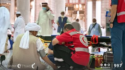 تطوع الهلال الأحمر بالمدينة ينجح في اعادة النبض لمريض خمسيني