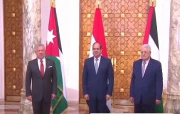 قادة مصر والأردن وفلسطين يؤكدون ضرورة الضغط لوقف العدوان على غزة