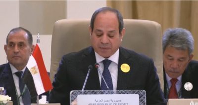 “السيسي”: مصر تدين حملة القتل الممنهج التي تمارس بحق المدنيين في قطاع غزة