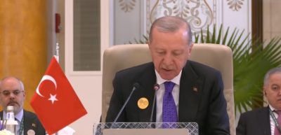 أردوغان: إسرائيل لا تريد تنفيذ حل الدولتين وتسعى لتدمير الوجود الفلسطيني ويجب علينا منعهم