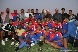 نادي نجد بطلاً لدوري المجمعة بعد فوزه على نادي سدير بهدفين لهدف