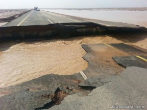 الجهات الأمنية تغلق قبل قليل طريق مرحب – الحليفة جنوب حائل