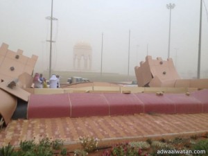 سقوط مجسم جمالي برفحاء كلف الدولة ملايين الريالات