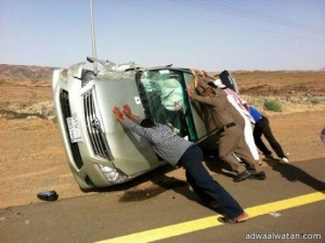 إصابة 3 معلمات بـ”فارعة تبوك” بعد انقلاب الحافلة التي تقلهن